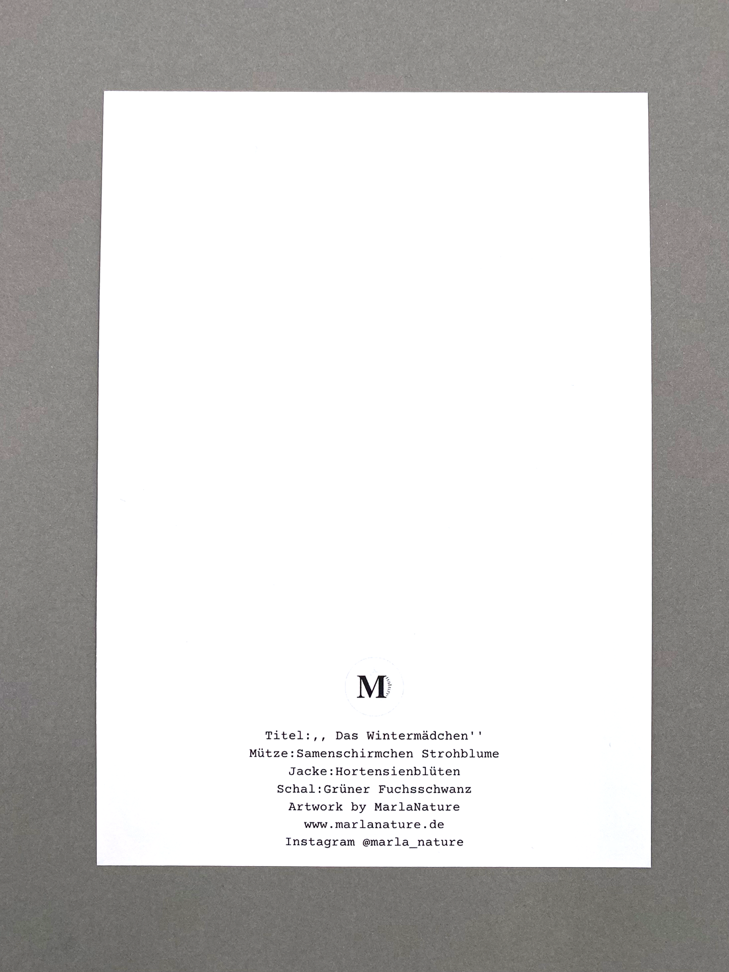 ,, Wintermädchen"